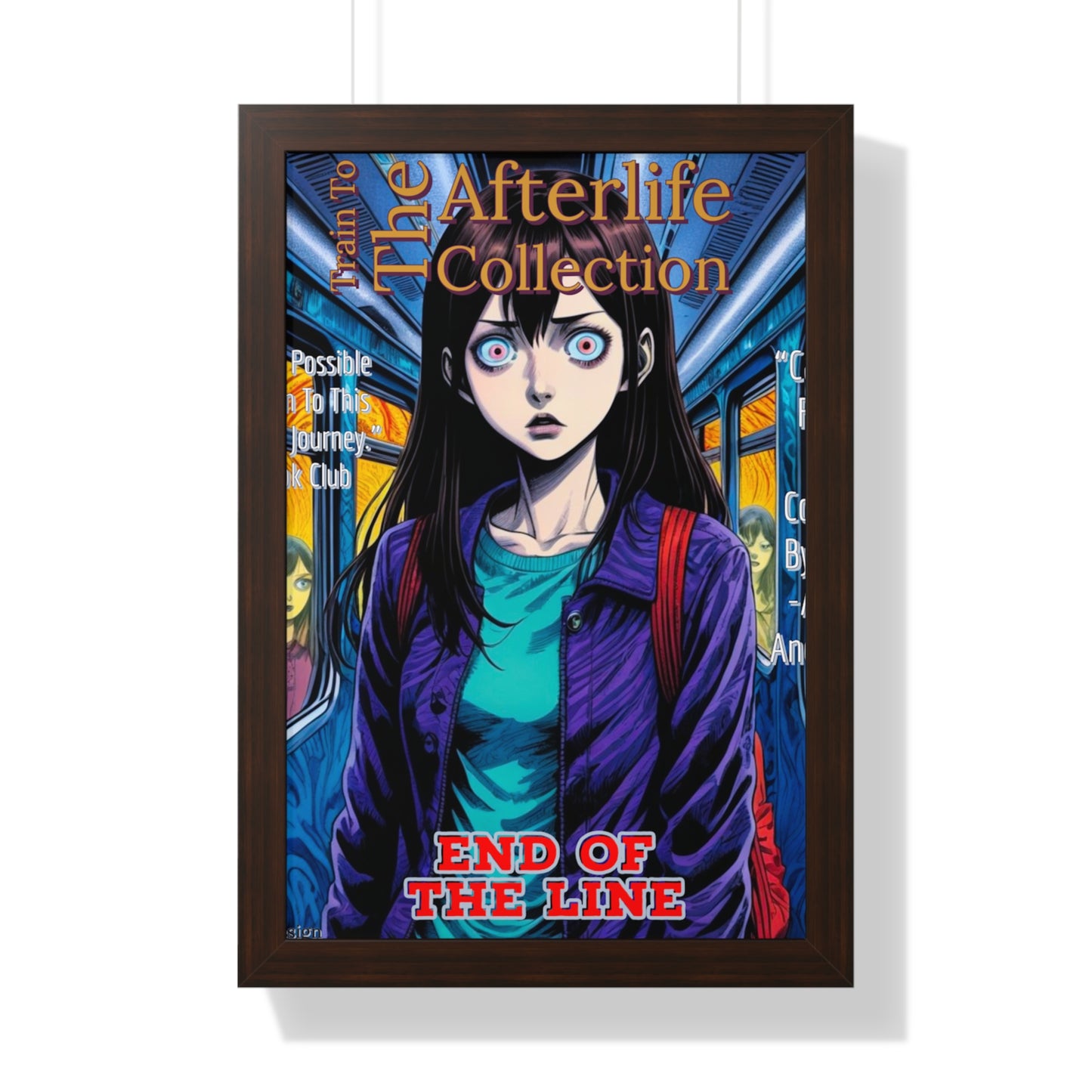 Train To The Afterlife B5 Framed Vertical Poster