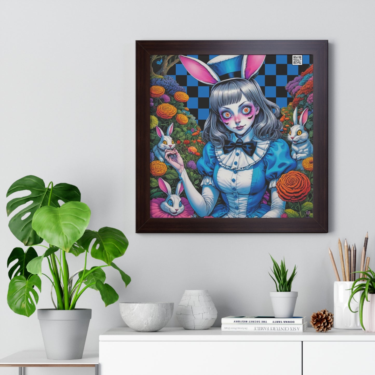 Alice Daydream V2 - Framed Vertical Poster