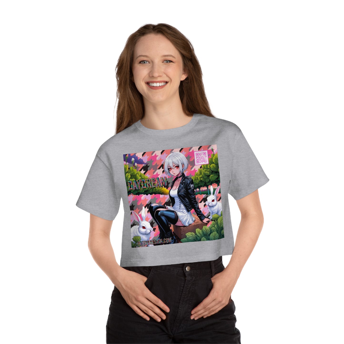 Pink Bomber Daydream Champion Cropped T-Shirt