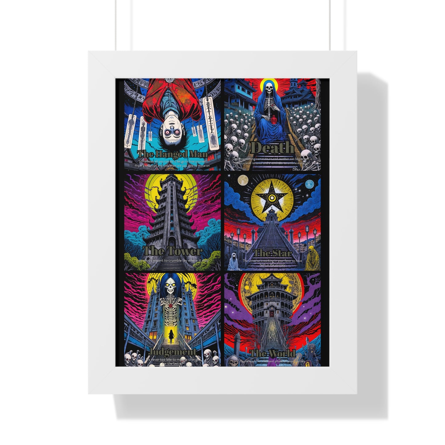 Major Arcana 4 of 4 Framed Vertical Poster