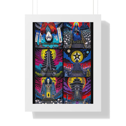 Major Arcana 4 of 4 Framed Vertical Poster