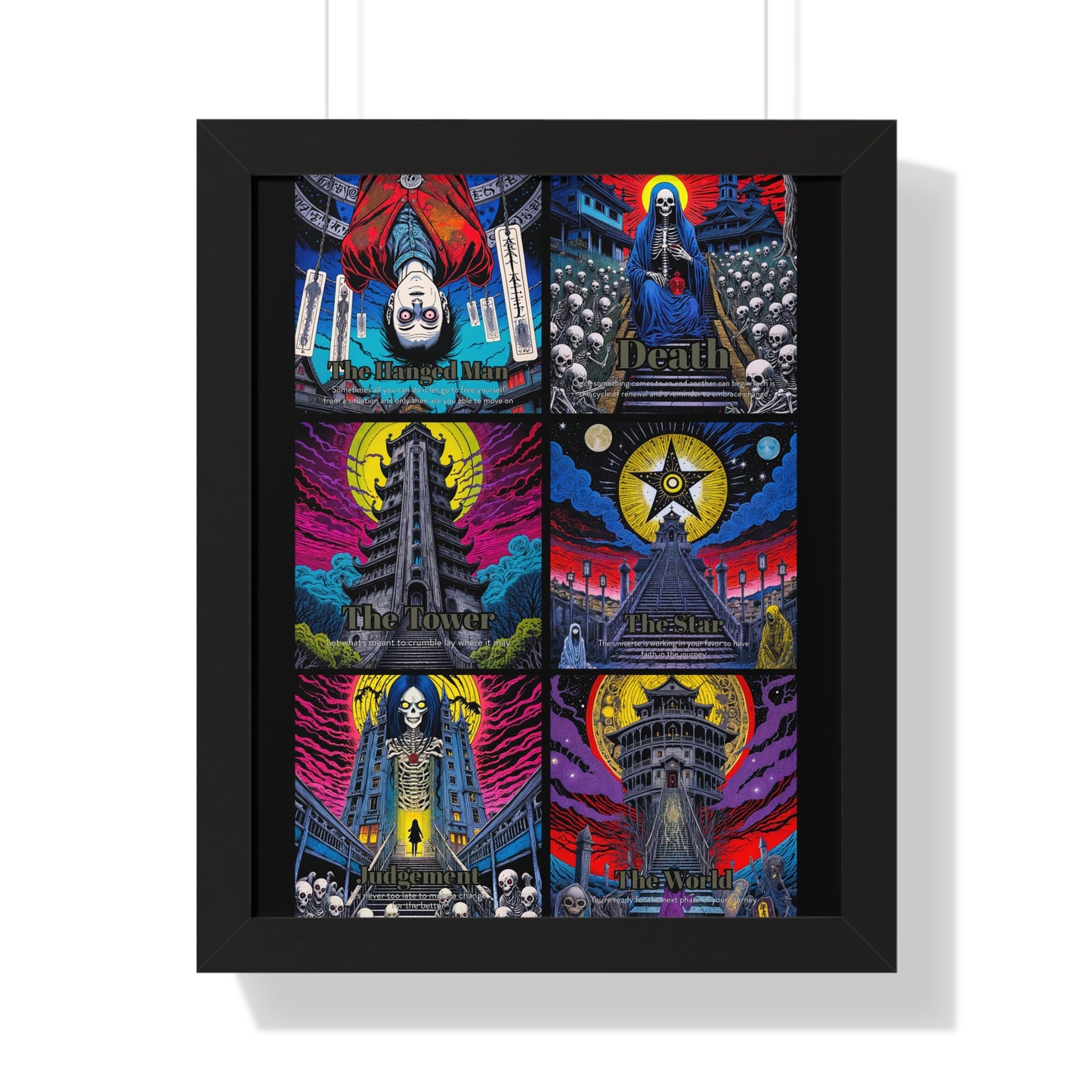 Major Arcana 4 of 4 Framed Vertical Poster