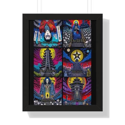 Major Arcana 4 of 4 Framed Vertical Poster