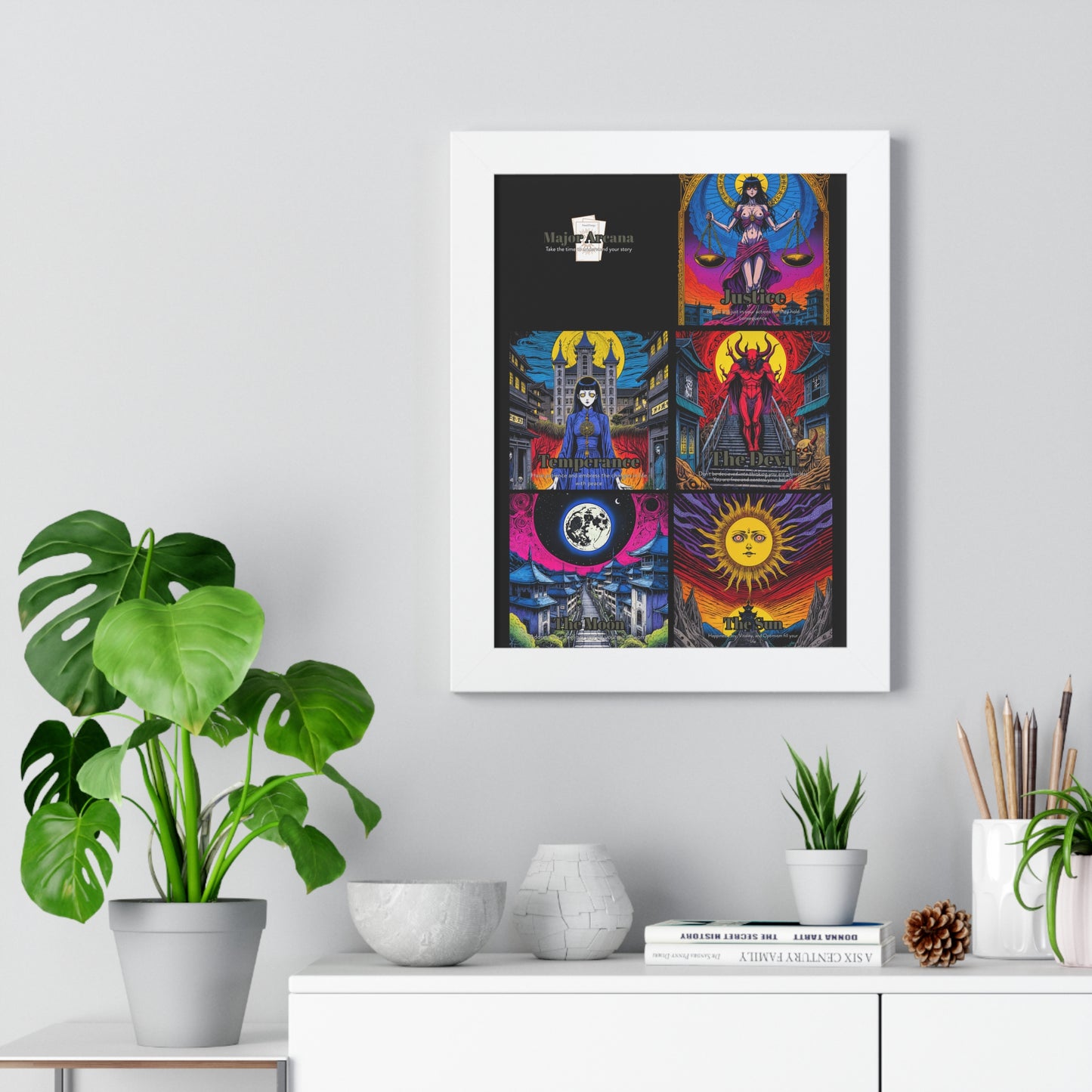 Major Arcana 3 of 4 Framed Vertical Poster