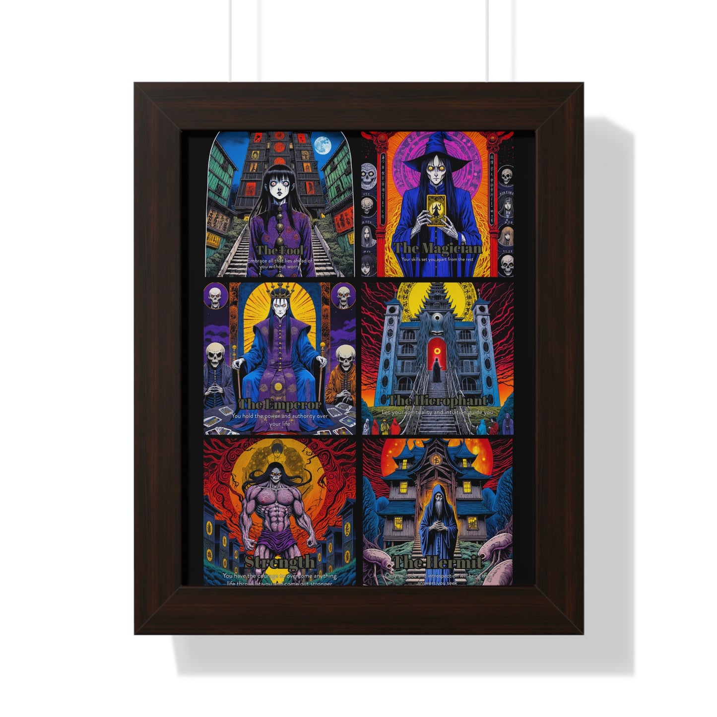 Major Arcana 1 of 4 Framed Vertical Poster