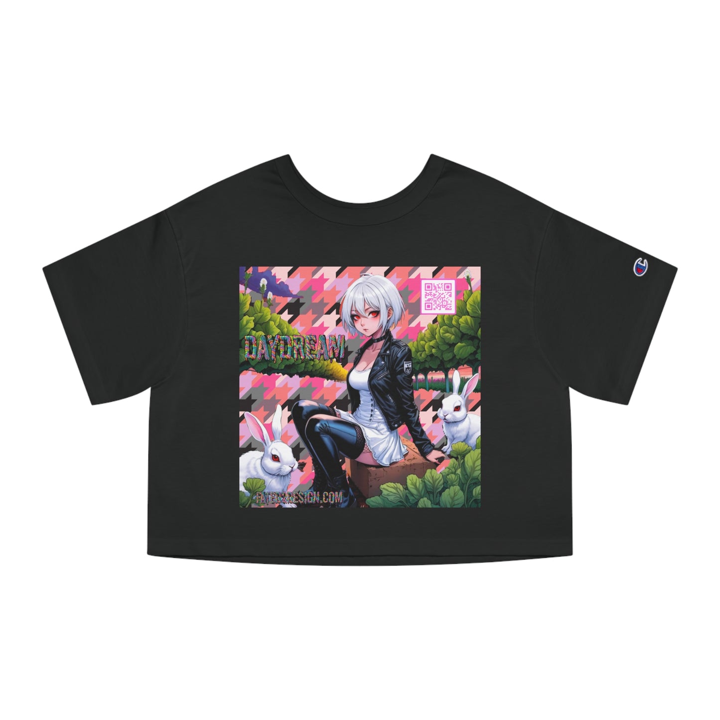Pink Bomber Daydream Champion Cropped T-Shirt