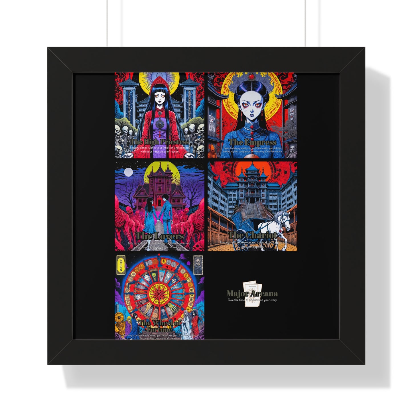 Major Arcana 2 of 4 Framed Vertical Poster