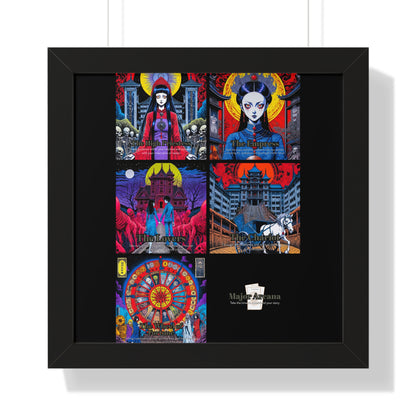 Major Arcana 2 of 4 Framed Vertical Poster