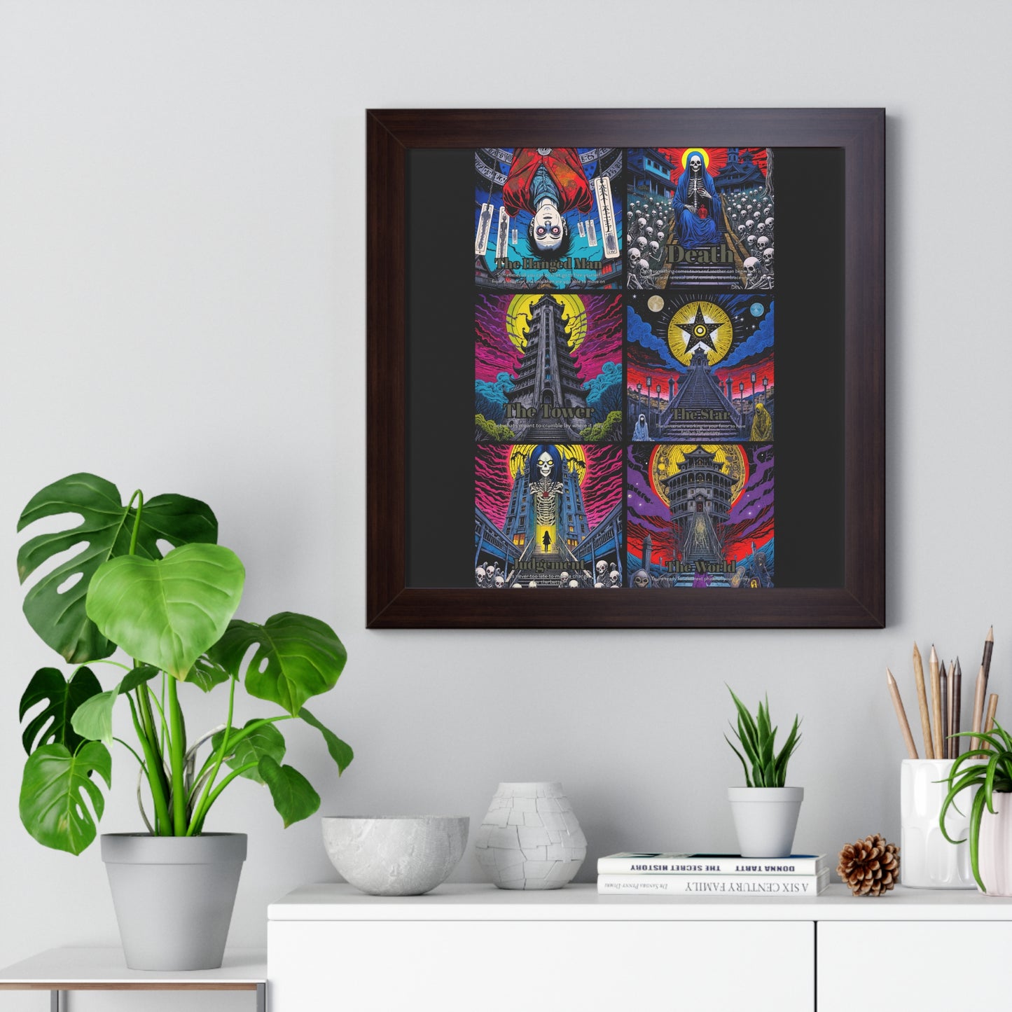 Major Arcana 4 of 4 Framed Vertical Poster