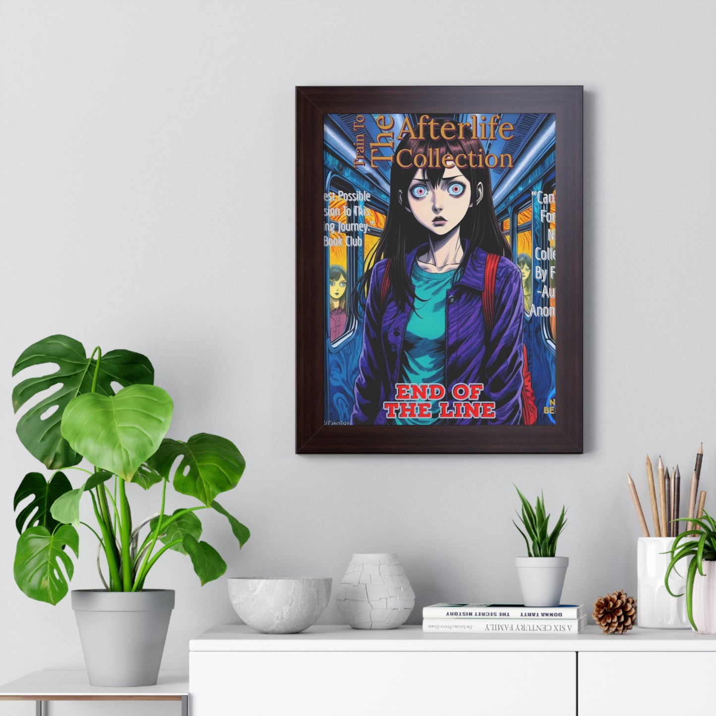 Train To The Afterlife B5 Framed Vertical Poster