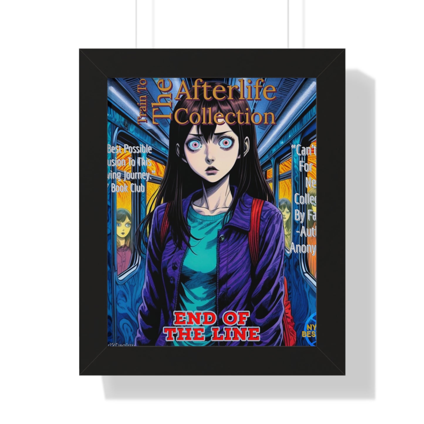 Train To The Afterlife B5 Framed Vertical Poster