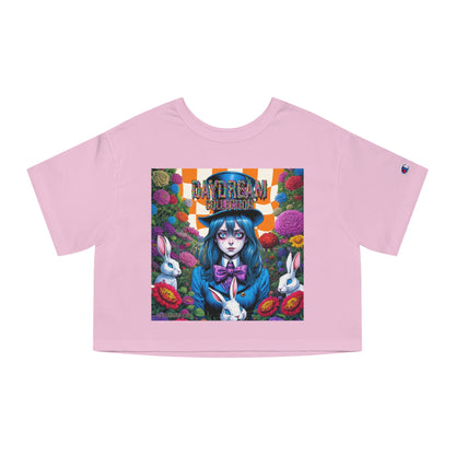 Orange Checkered Daydream Champion Cropped T-Shirt