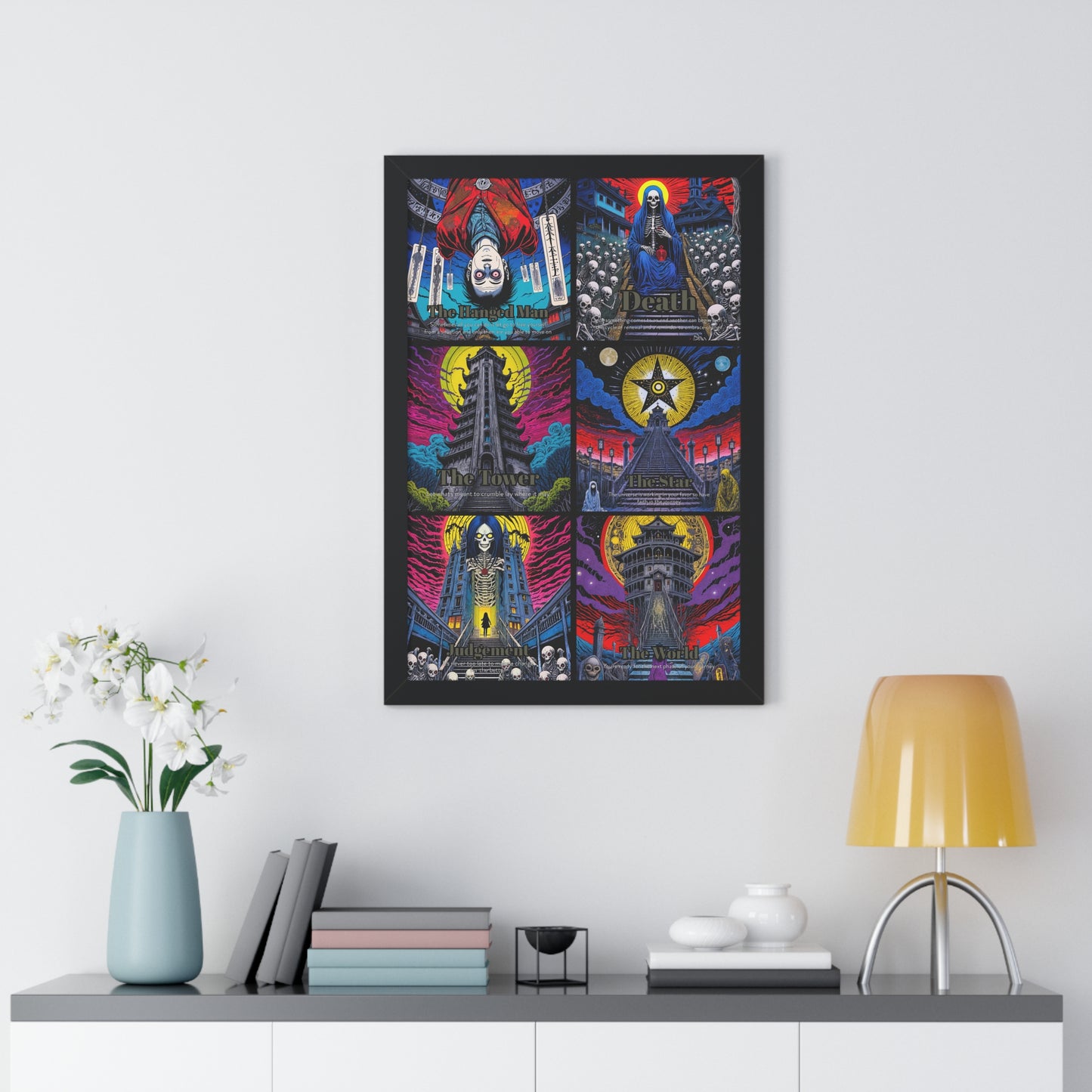 Major Arcana 4 of 4 Framed Vertical Poster