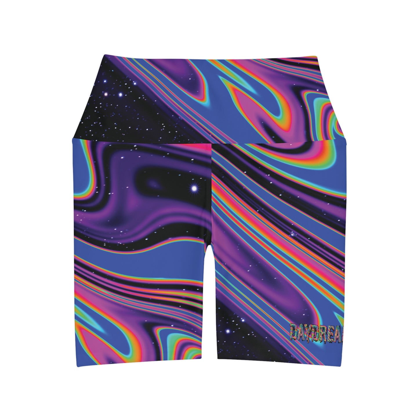 Far Out Daydream Alice High Waisted Yoga Shorts
