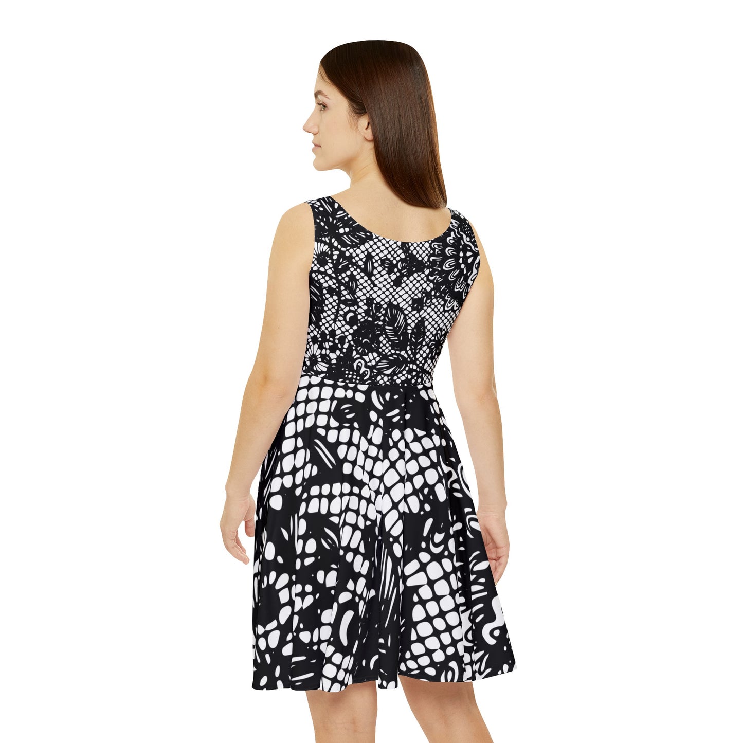 Flower Lace Fated MC Women's Skater Dress