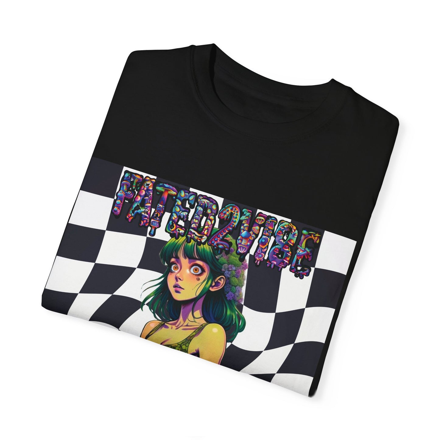Fated2VIBE Checkered Print V2 - Unisex T-shirt