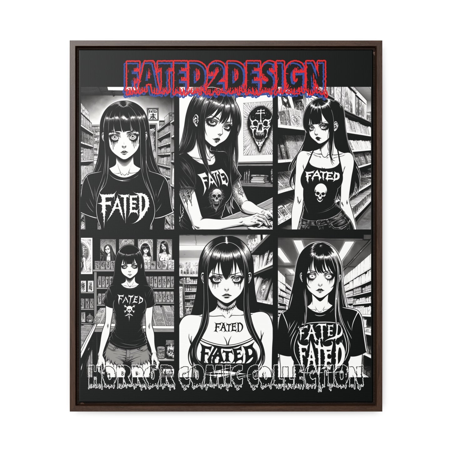 Horror Comic Collection Framed Wall Art