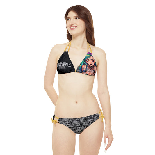 Heavy Metal Mermaids V4 - Strappy Bikini Set