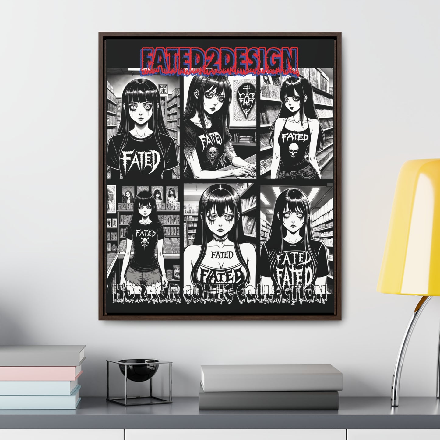 Horror Comic Collection Framed Wall Art