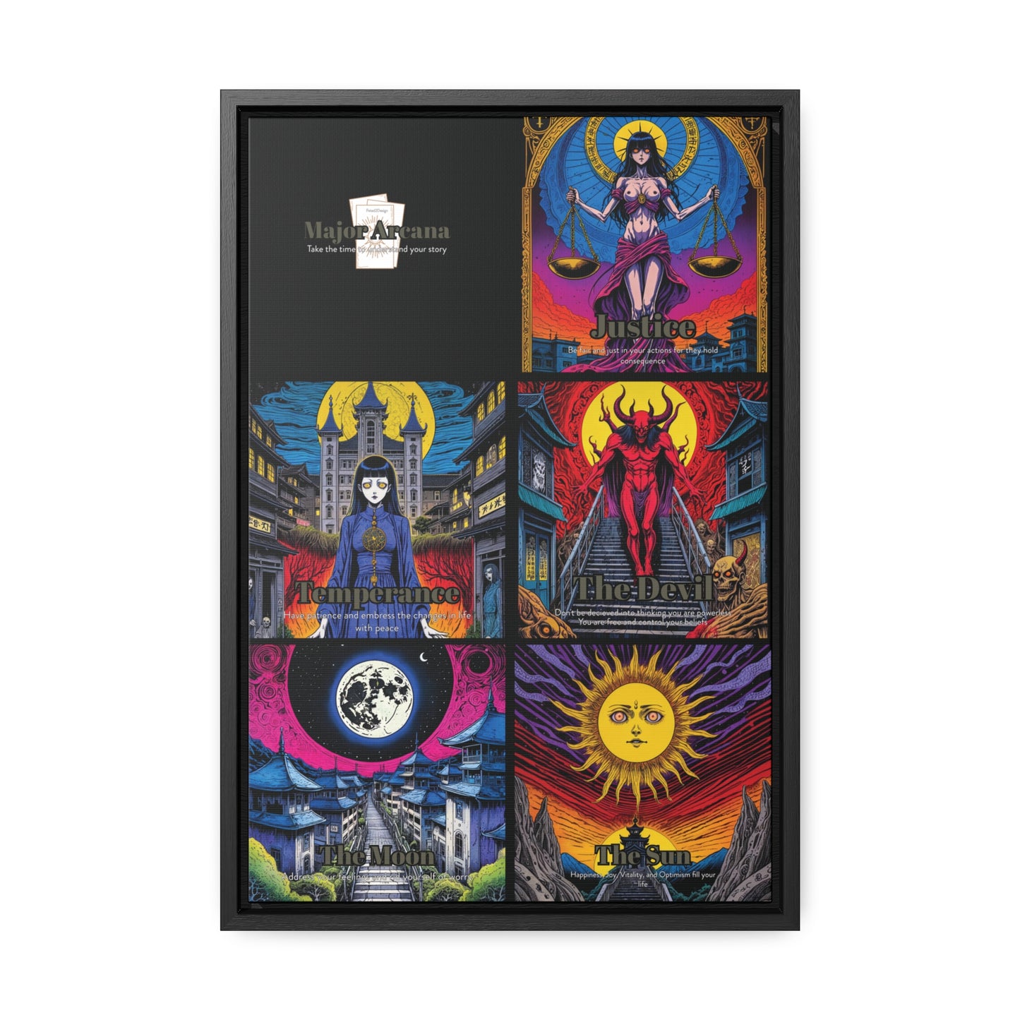 Major Arcana 3 of 4 - Framed Wall Art