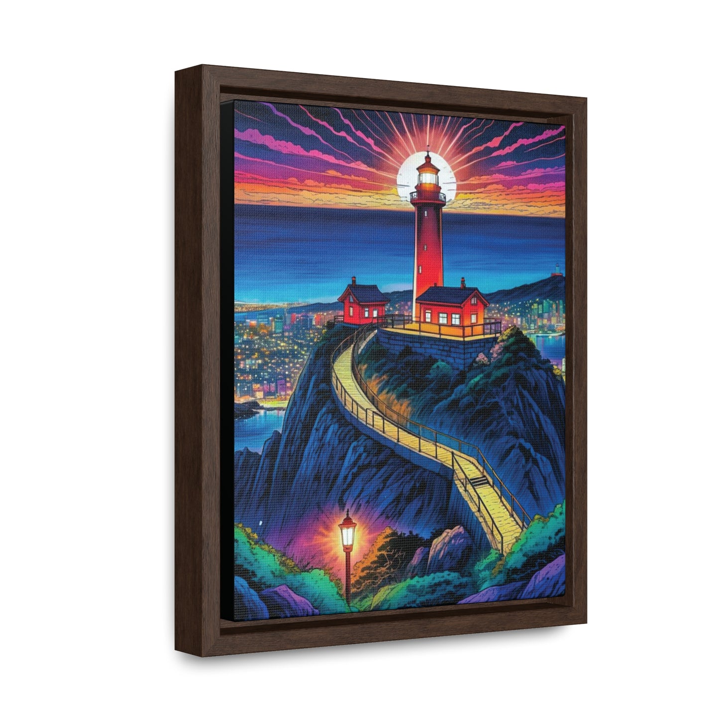 The Cliff Lighthouse 2 - Framed Wall Art