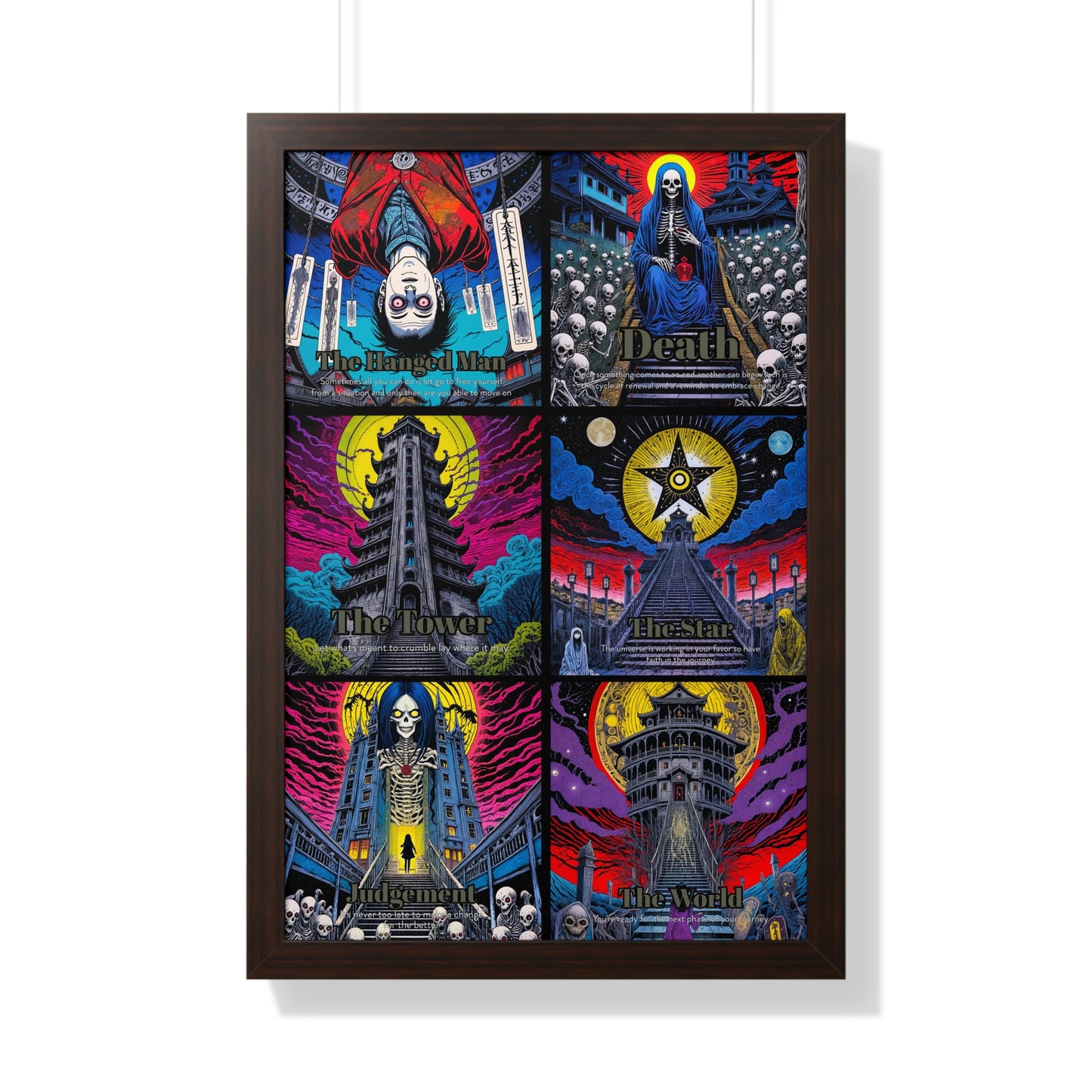Major Arcana 4 of 4 Framed Vertical Poster