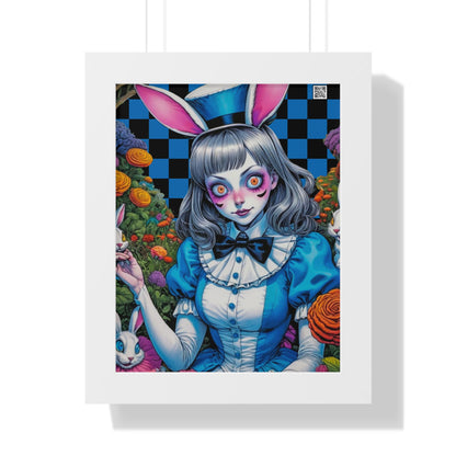 Alice Daydream V2 - Framed Vertical Poster