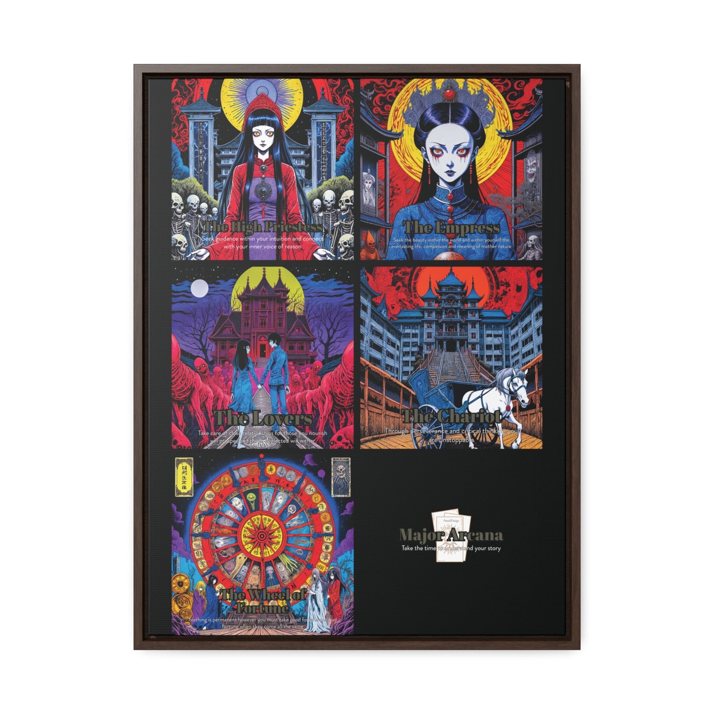 Major Arcana 2 of 4 - Framed Wall Art