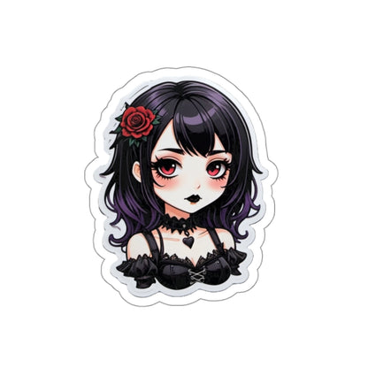 Goth Girl V.2 Cutesy Die-Cut Stickers
