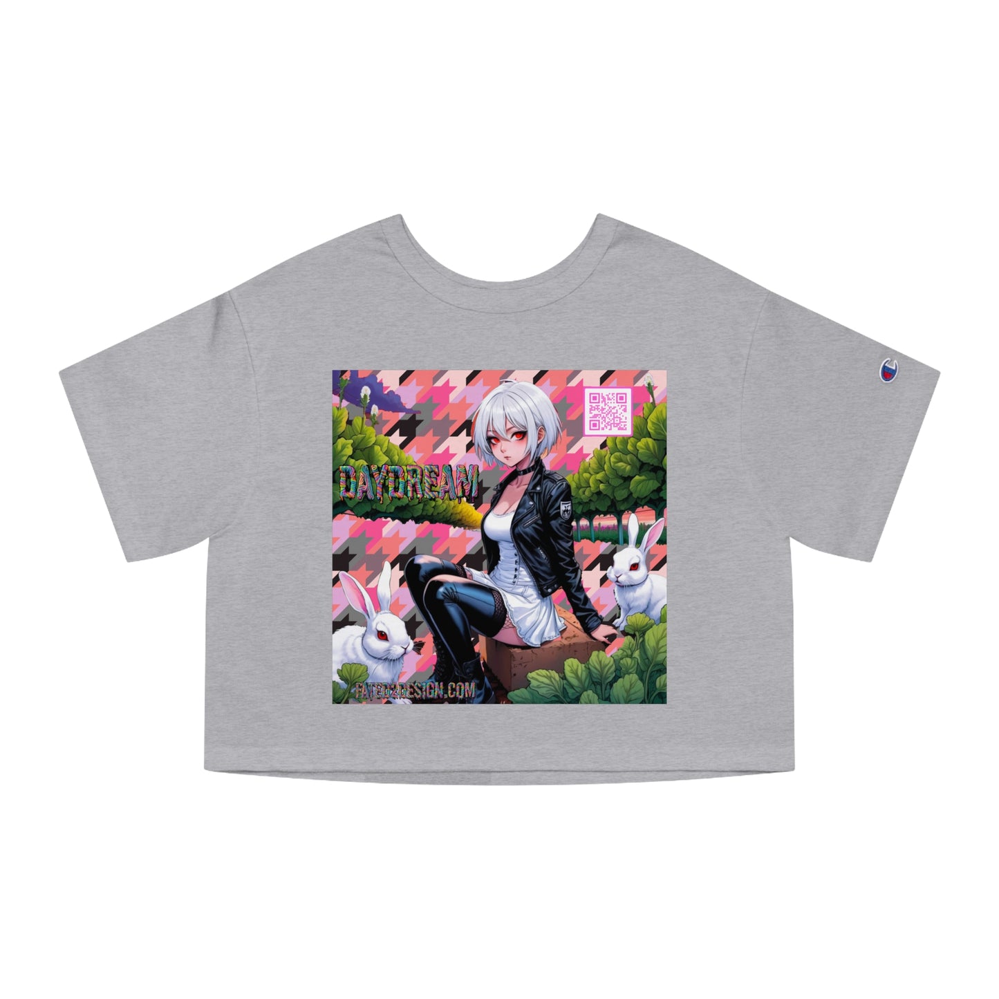 Pink Bomber Daydream Champion Cropped T-Shirt