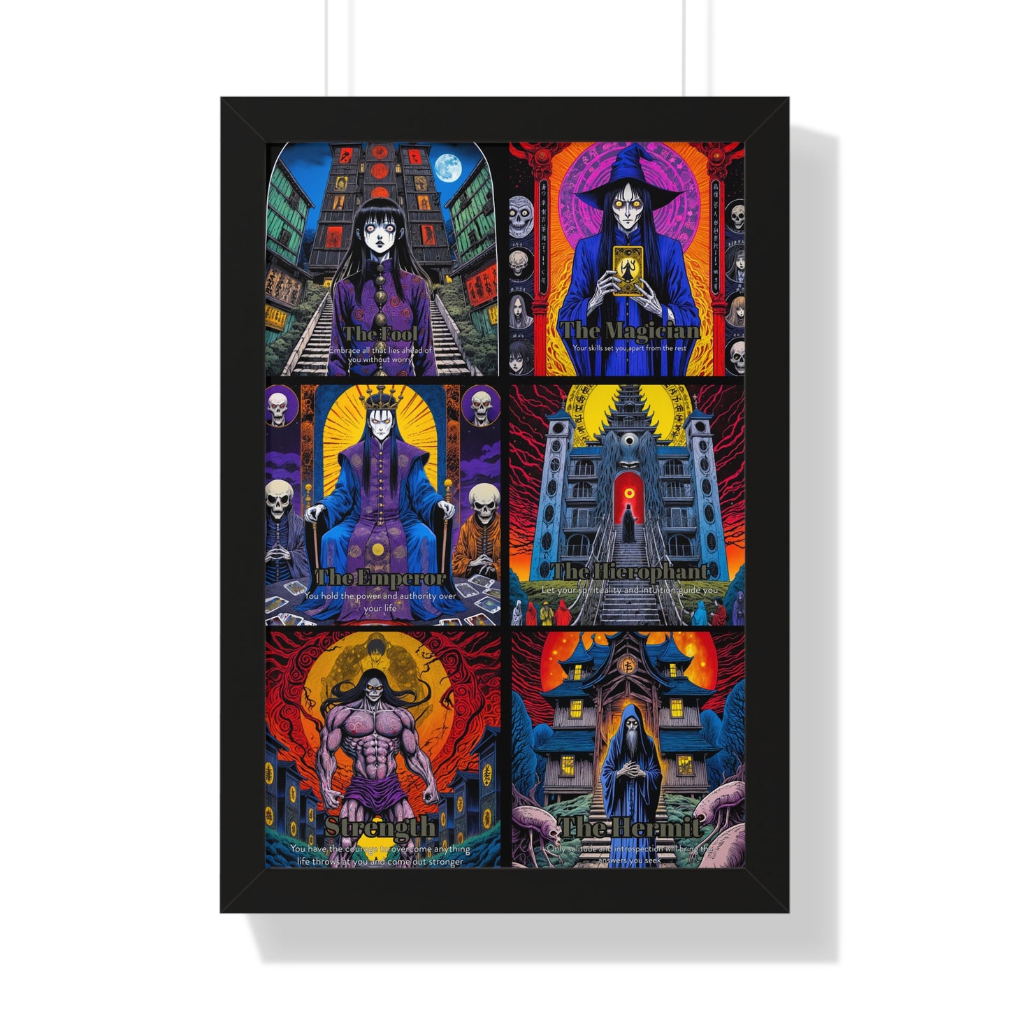 Major Arcana 1 of 4 Framed Vertical Poster