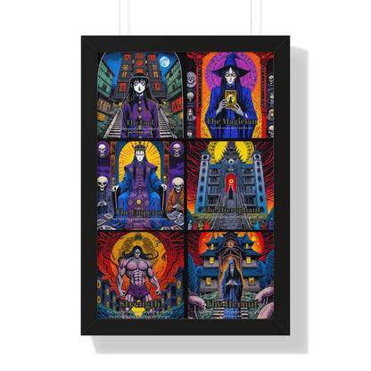 Major Arcana 1 of 4 Framed Vertical Poster