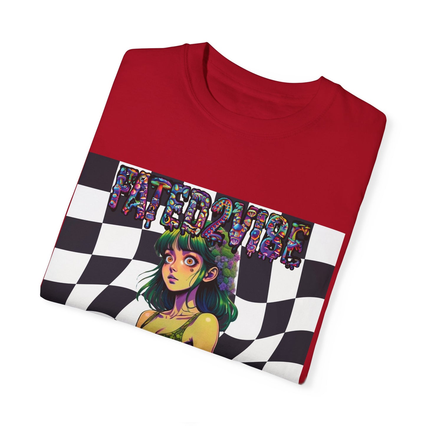 Fated2VIBE Checkered Print V2 - Unisex T-shirt