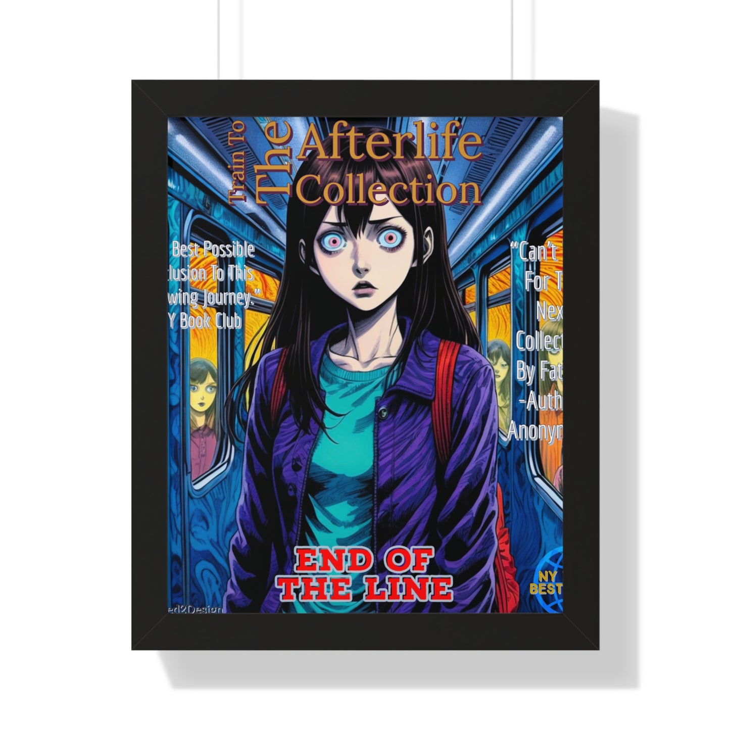 Train To The Afterlife B5 Framed Vertical Poster