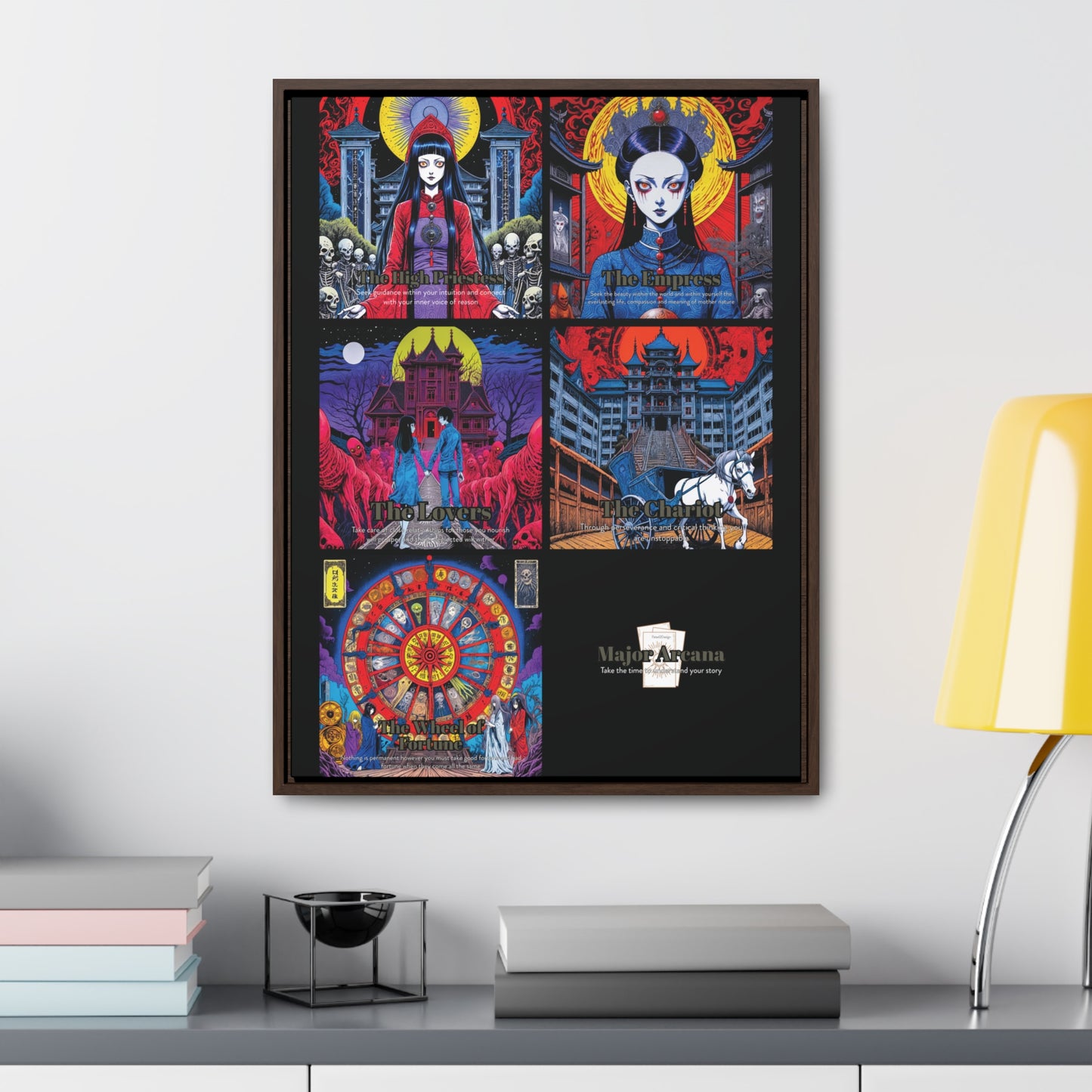 Major Arcana 2 of 4 - Framed Wall Art