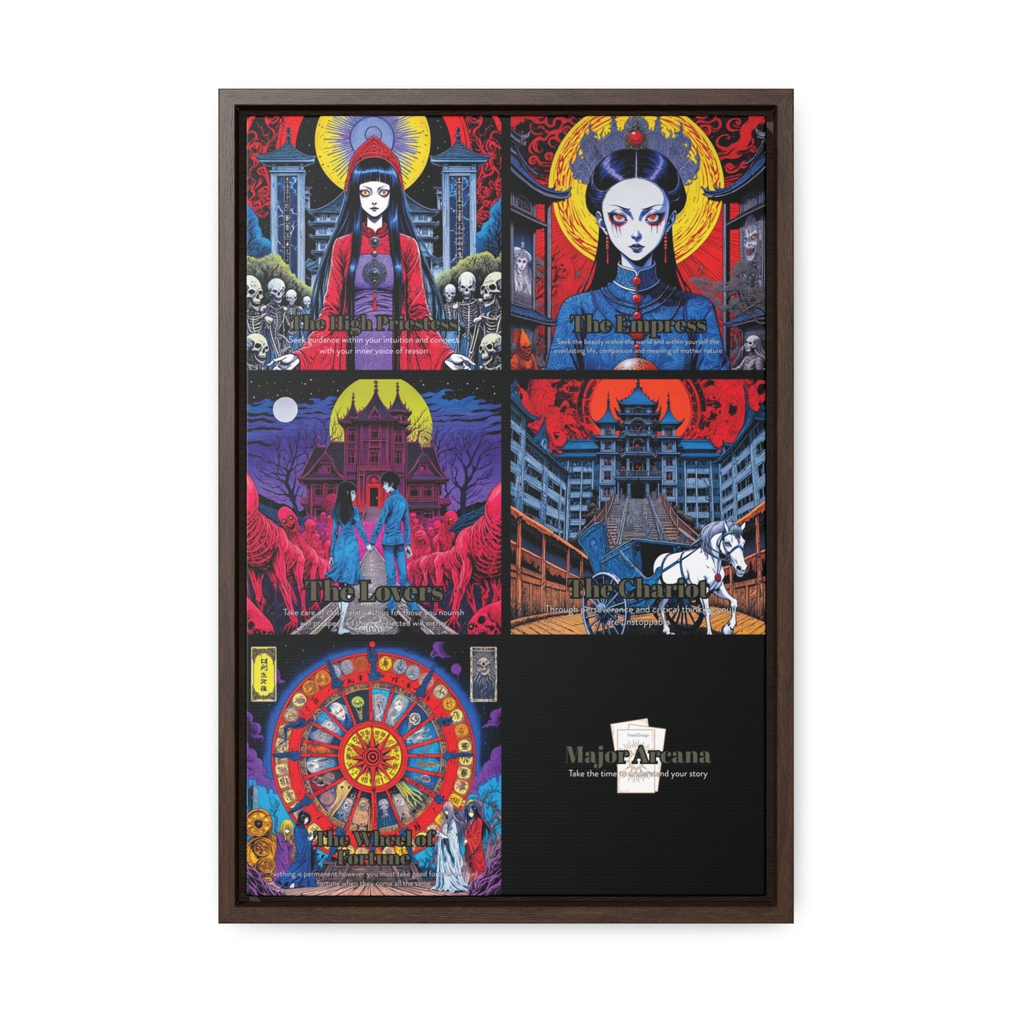 Major Arcana 2 of 4 - Framed Wall Art
