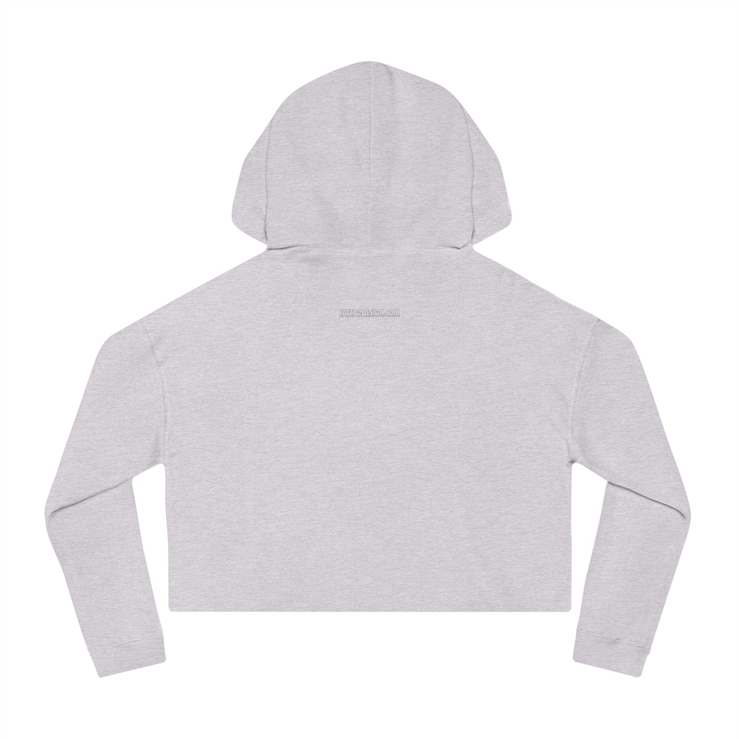 Let Fate Decide Minimalist - Women’s Cropped Hooded Sweatshirt
