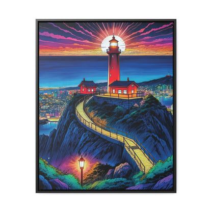 The Cliff Lighthouse 2 - Framed Wall Art