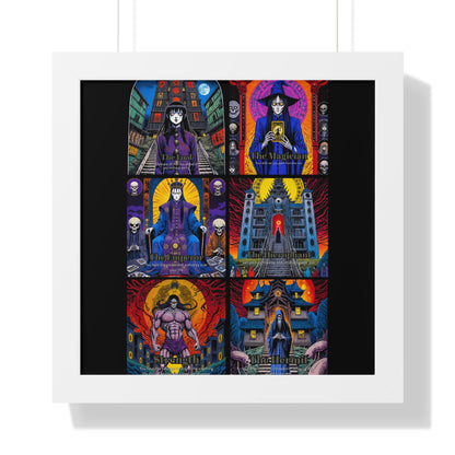 Major Arcana 1 of 4 Framed Vertical Poster