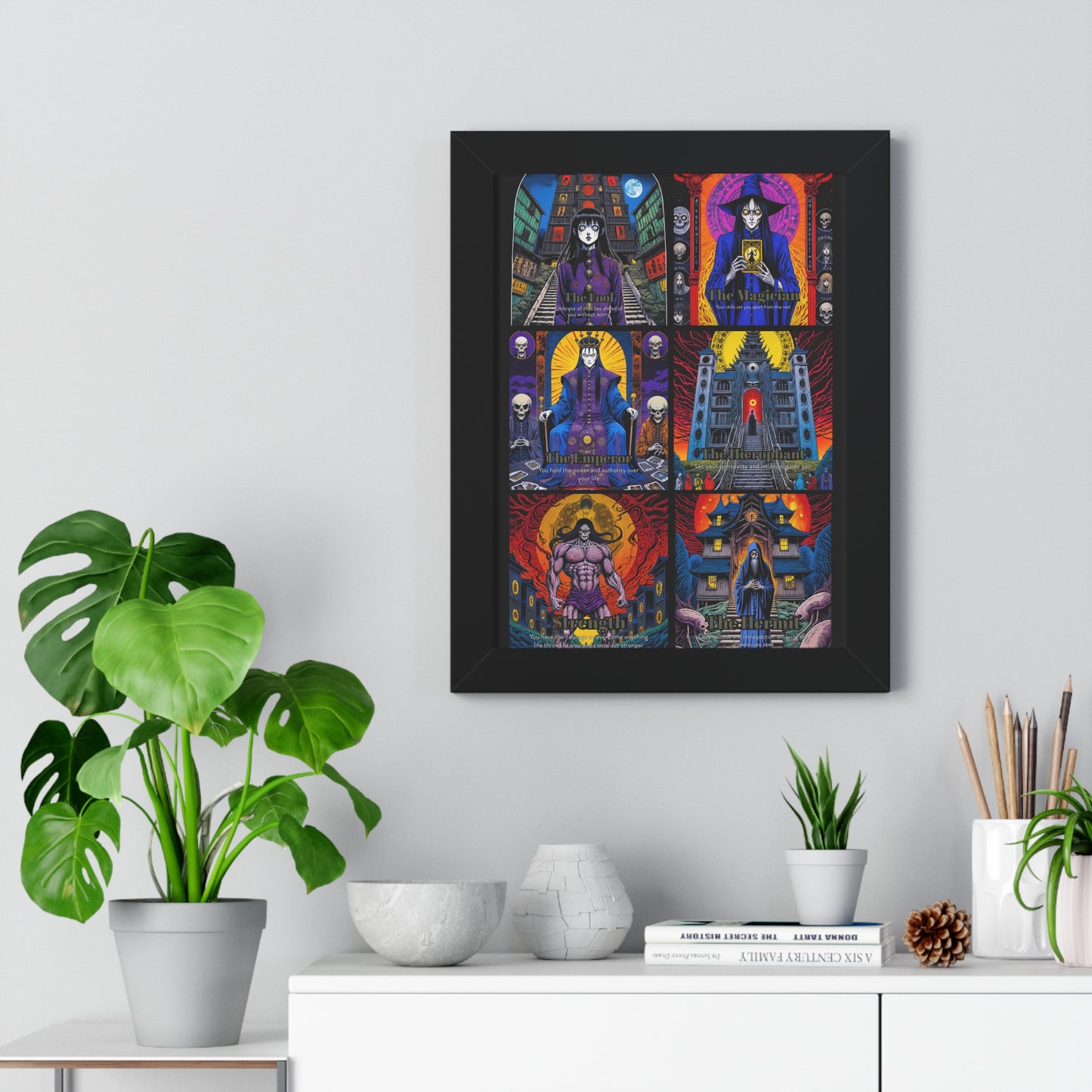 Major Arcana 1 of 4 Framed Vertical Poster