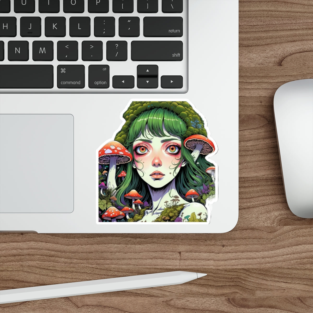 Mushroom Girl V2 Good Vibes Die-Cut Stickers