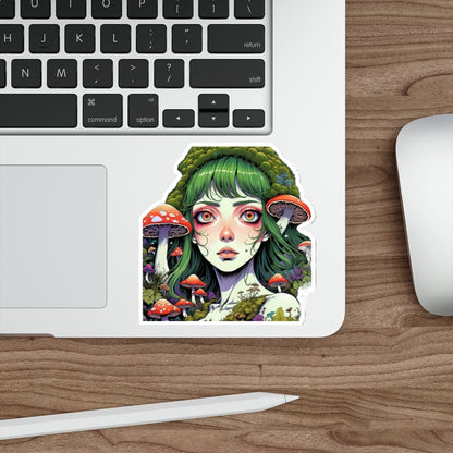 Mushroom Girl V2 Good Vibes Die-Cut Stickers