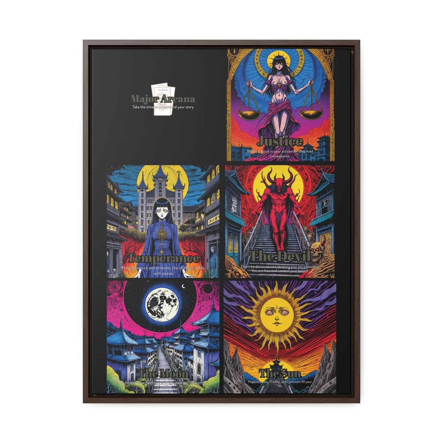 Major Arcana 3 of 4 - Framed Wall Art