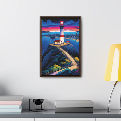 The Cliff Lighthouse 6 - Framed Wall Art