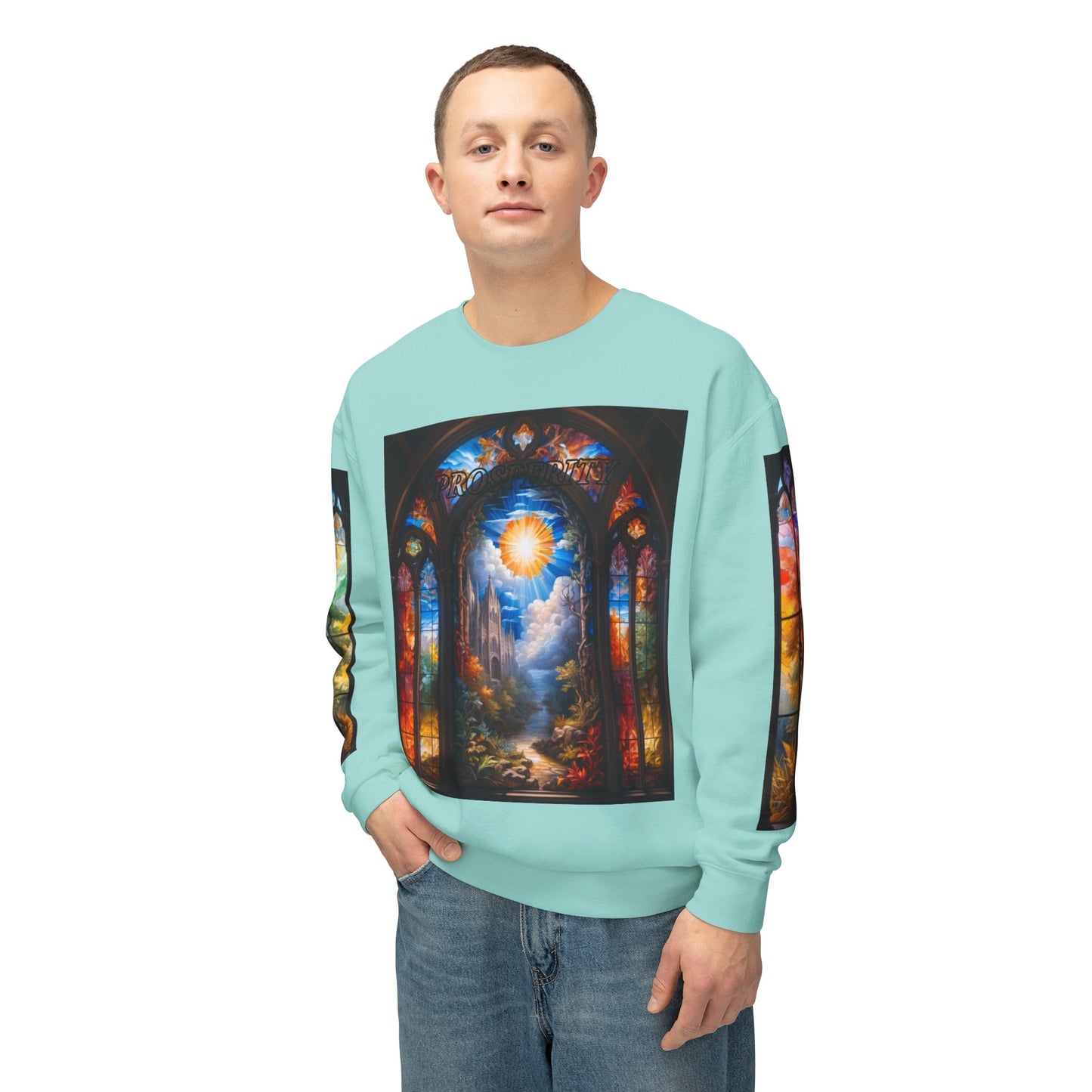 Prosperity - Divine Tragedy - Unisex Lightweight Crewneck Sweatshirt