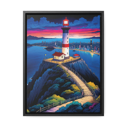 The Cliff Lighthouse 6 - Framed Wall Art