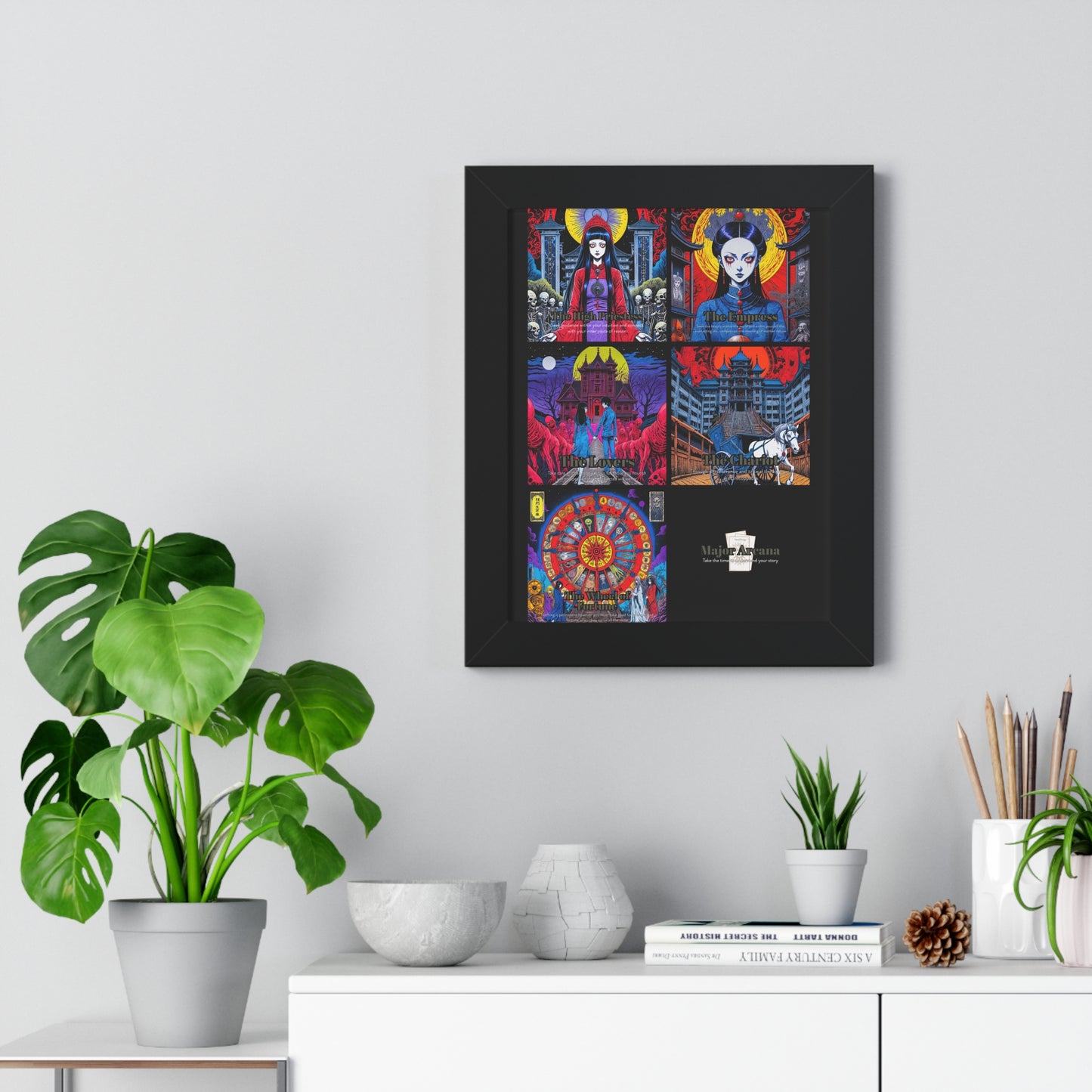 Major Arcana 2 of 4 Framed Vertical Poster