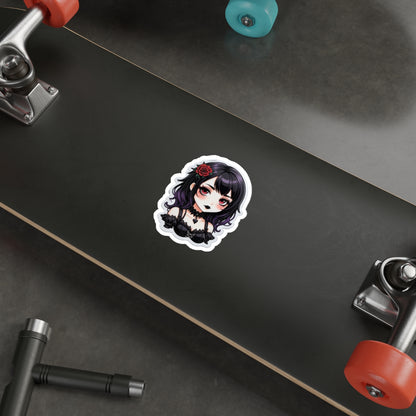 Goth Girl V.2 Cutesy Die-Cut Stickers