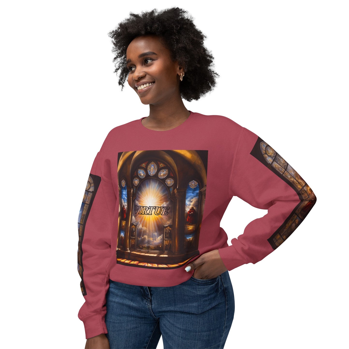 Virtue - Divine Tragedy - Unisex Lightweight Crewneck Sweatshirt