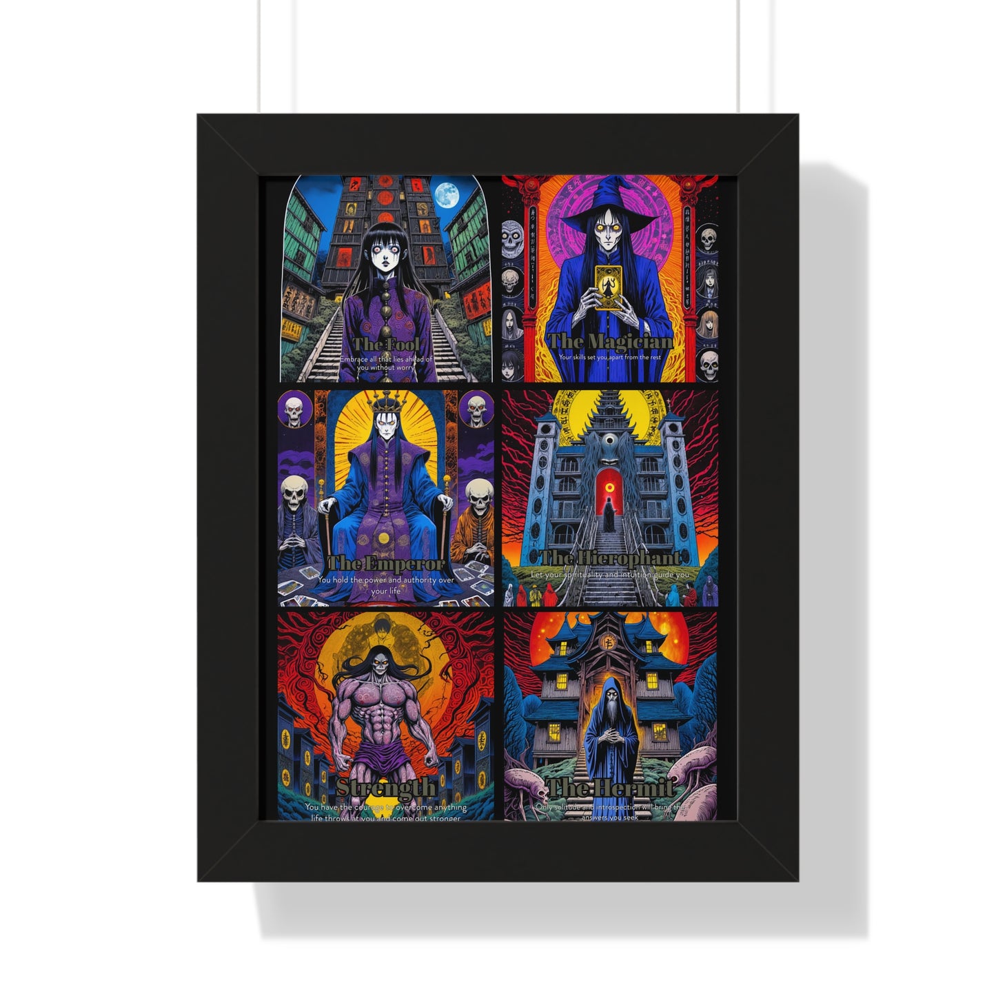 Major Arcana 1 of 4 Framed Vertical Poster